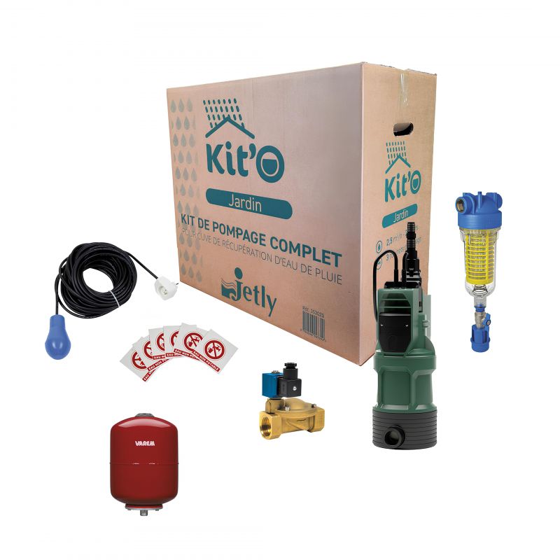 KIT'O JARDIN - Kit de pompage jardin pour récupérateur d'eau de pluie